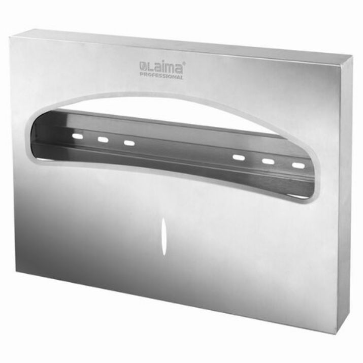 Изображение Диспенсер для покрытий на унитаз LAIMA PROFESSIONAL INOX, (V1) 1/2, нержавеющая сталь, матовый, 605702