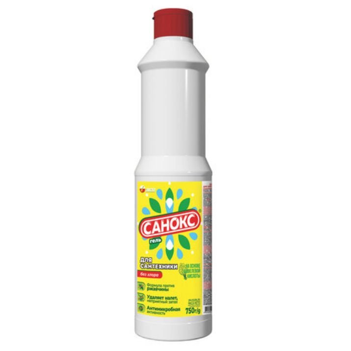 Изображение Средство для удаления ржавчины и известкового налета, 750 г, САНОКС гель