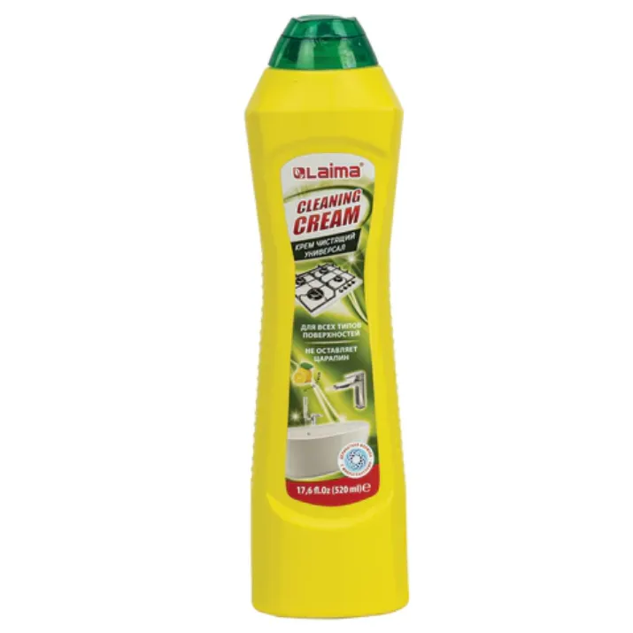 Изображение Чистящее средство универсальное крем 520 мл, LAIMA PROFESSIONAL "Лимон", 608660