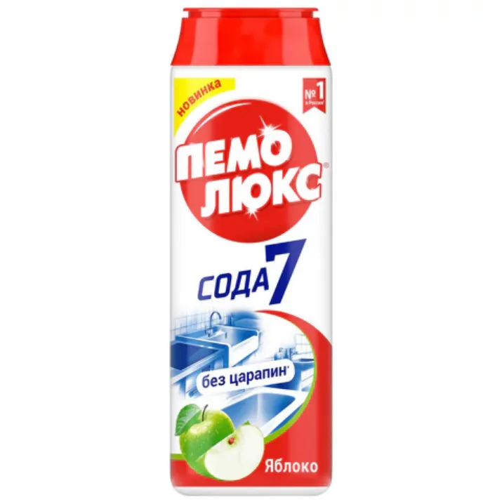 Изображение Чистящее средство 480 г, ПЕМОЛЮКС Сода-5/7, "Яблоко", порошок, 2414453