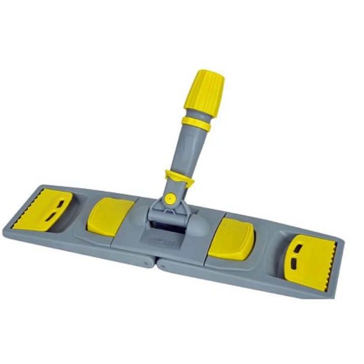 Изображение Держатель для мопов, 50см с зажимами, желтый