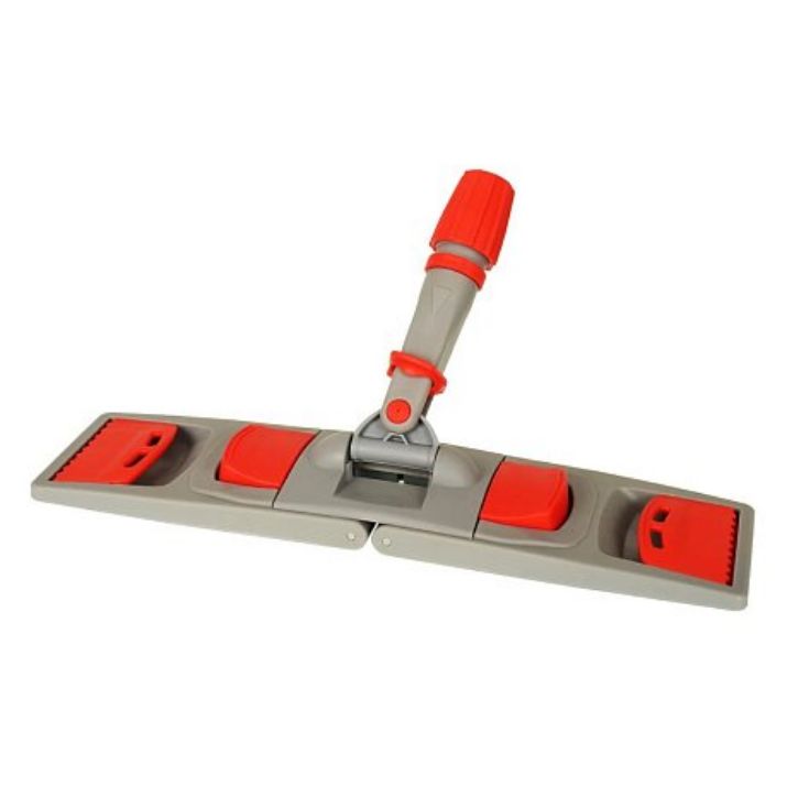 Изображение Держатель для мопов, 50см с зажимами, красный