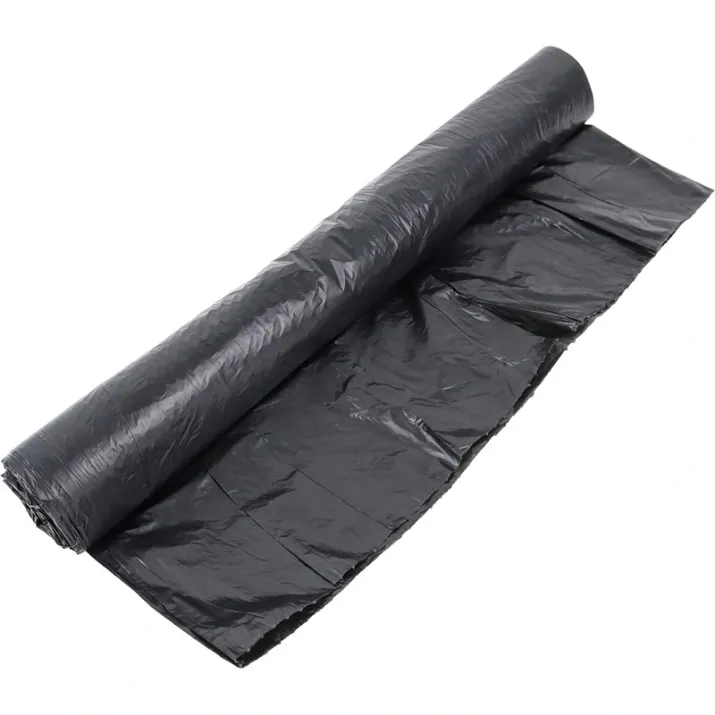 Изображение Мешки для мусора на 120л черные (ПВД, 40 мкм, в рулоне 10 штук, 66х104 см)